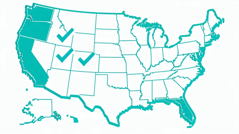 Map of jurisdictions illustrating AHJ permit automation coverage