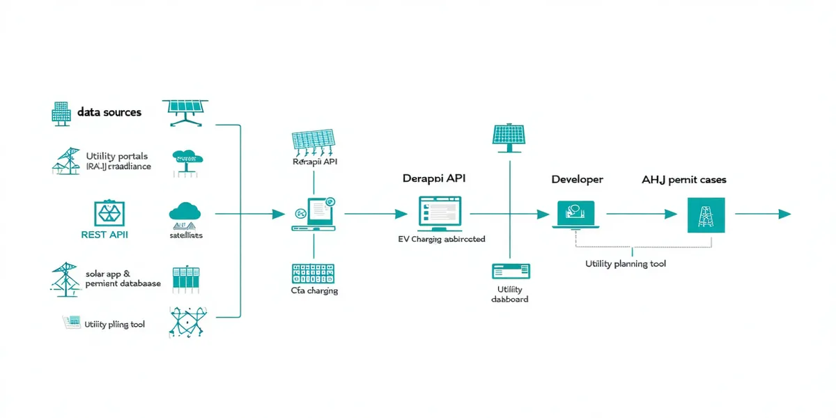 Derapi platform architecture — DER data sources to developer API